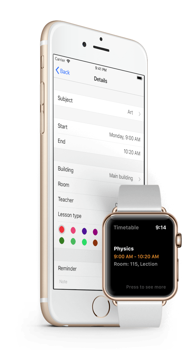 Timetable Schedule Planner Features